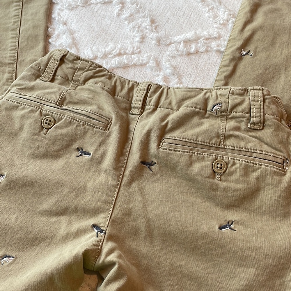 Gap Kids Khakis With Sharks Size 12 Boys - Picture 2 of 5
